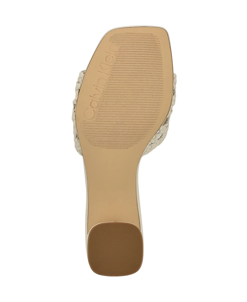 Calvin Klein Women's Brianny Woven Slip-On Sandals