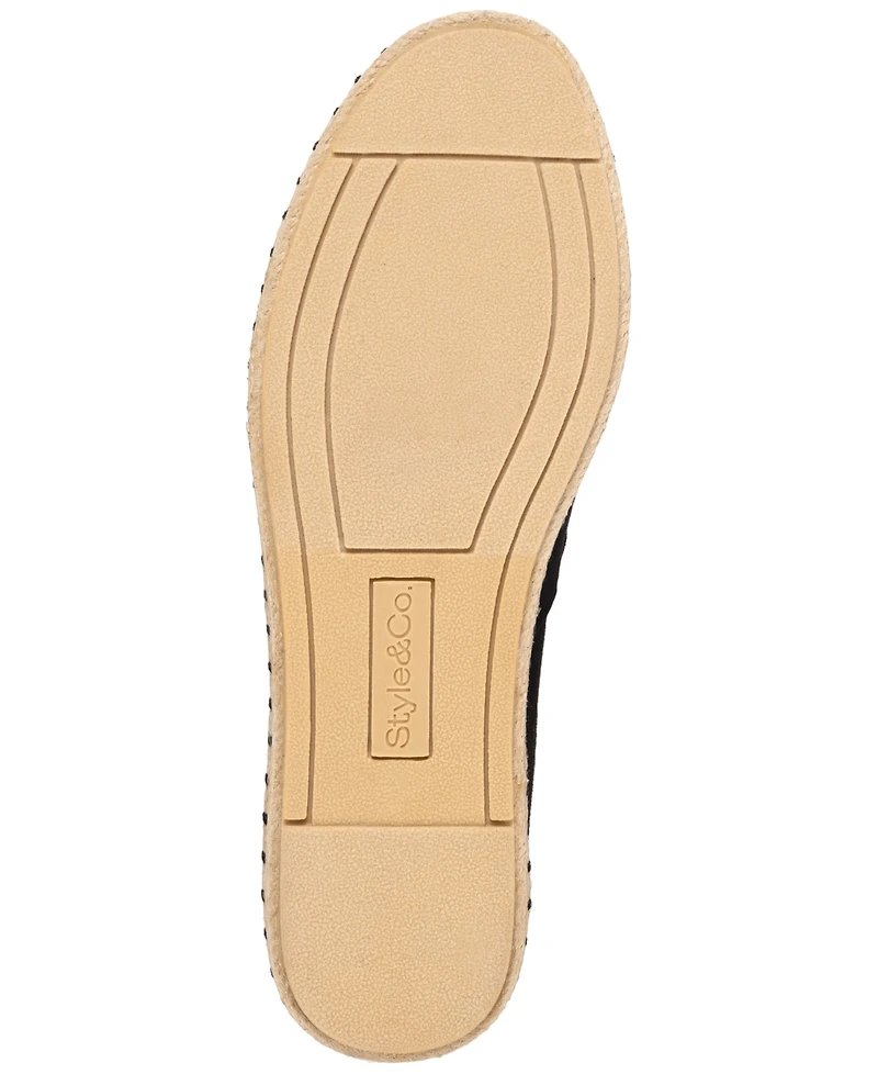 Style & Co Women's Reevee Stitched-Trim Espadrille Flats, Exclusively at Macy's