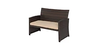Slickblue Resin Wicker 4-Piece Modern Patio Furniture Set with Cushions