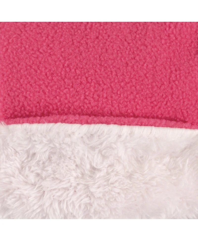 Hudson Baby Girls Fleece Trapper Hat and Mitten Set