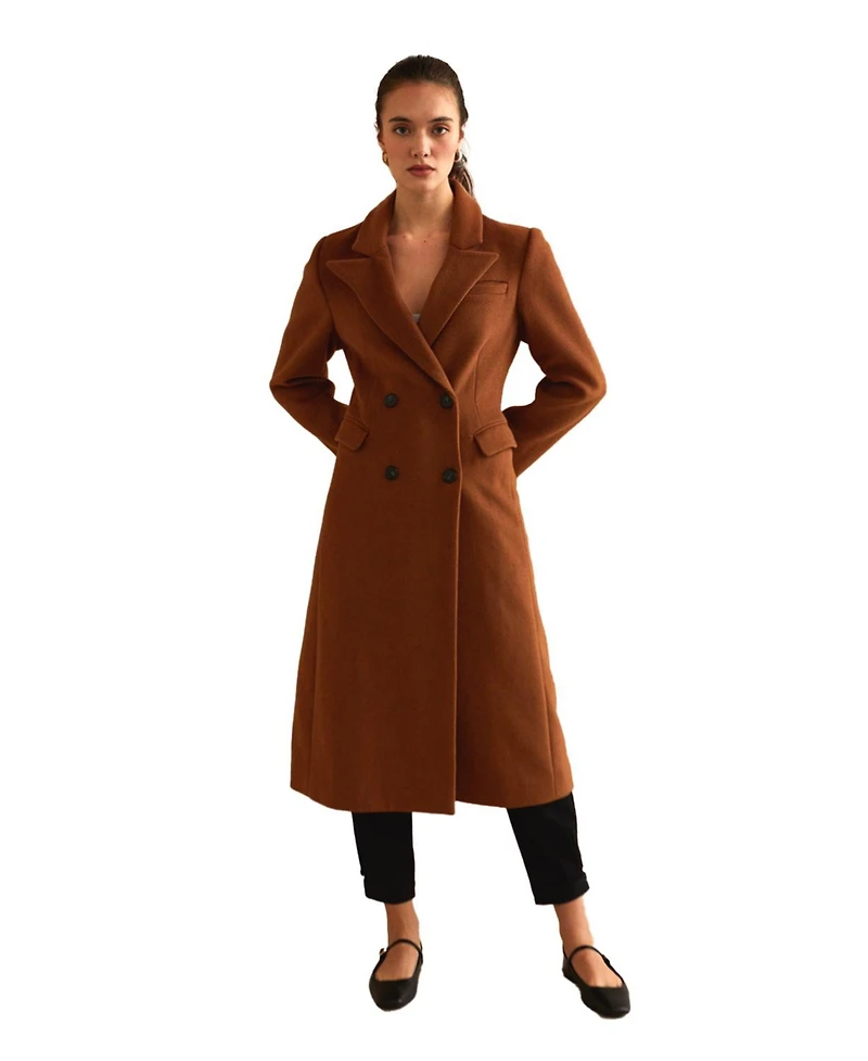Crescent Women's Frances Wool Blend Blazer Coat