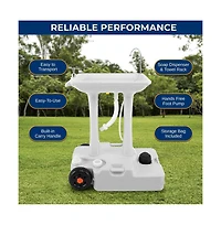 SereneLife Portable Handwash Sink Station with Wheels & Foot Pump (7+ Gal.)