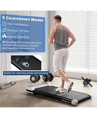 2.5HP Under Desk Treadmill for Home and Office Remote Control Led Display