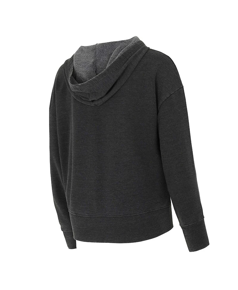 Concepts Sport Women's Charcoal Charlotte Fc Volley Hoodie Long Sleeve T-Shirt