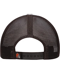 New Era Big Boys and Girls Brown Cleveland Browns Sport Night Color Block 9FORTY A-Frame Trucker Adjustable Hat