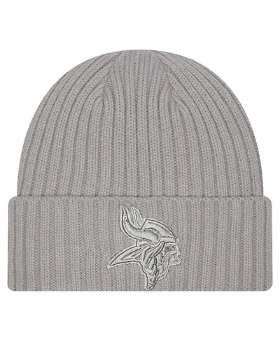 New Era Big Boys and Girls Gray Minnesota Vikings Color Pack Cuffed Knit Hat