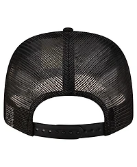 New Era Men's Black Columbus Crew Labeled 9SEVENTY Trucker Stretch-Snap Adjustable Hat