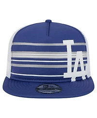 New Era Men's Royal Los Angeles Dodgers 9FIFTY A-Frame Trucker Snapback Hat