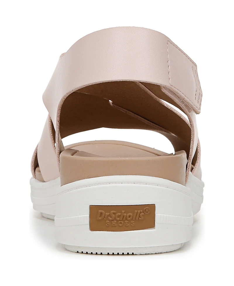 Dr. Scholl's Women's Time Off Sea Slingback Wedge Sandals