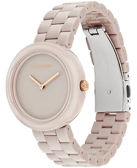 Calvin Klein Women's Ck Pure Sand Ceramic Bracelet Watch, 35mm