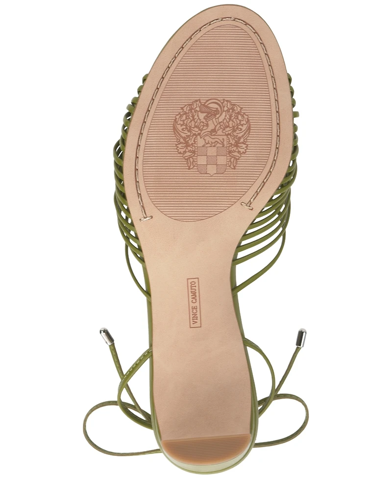 Vince Camuto Women's Lory Lace-Up Blade-Heel Sandals