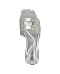 Calvin Klein Women's Traven Logo Flat Sandals