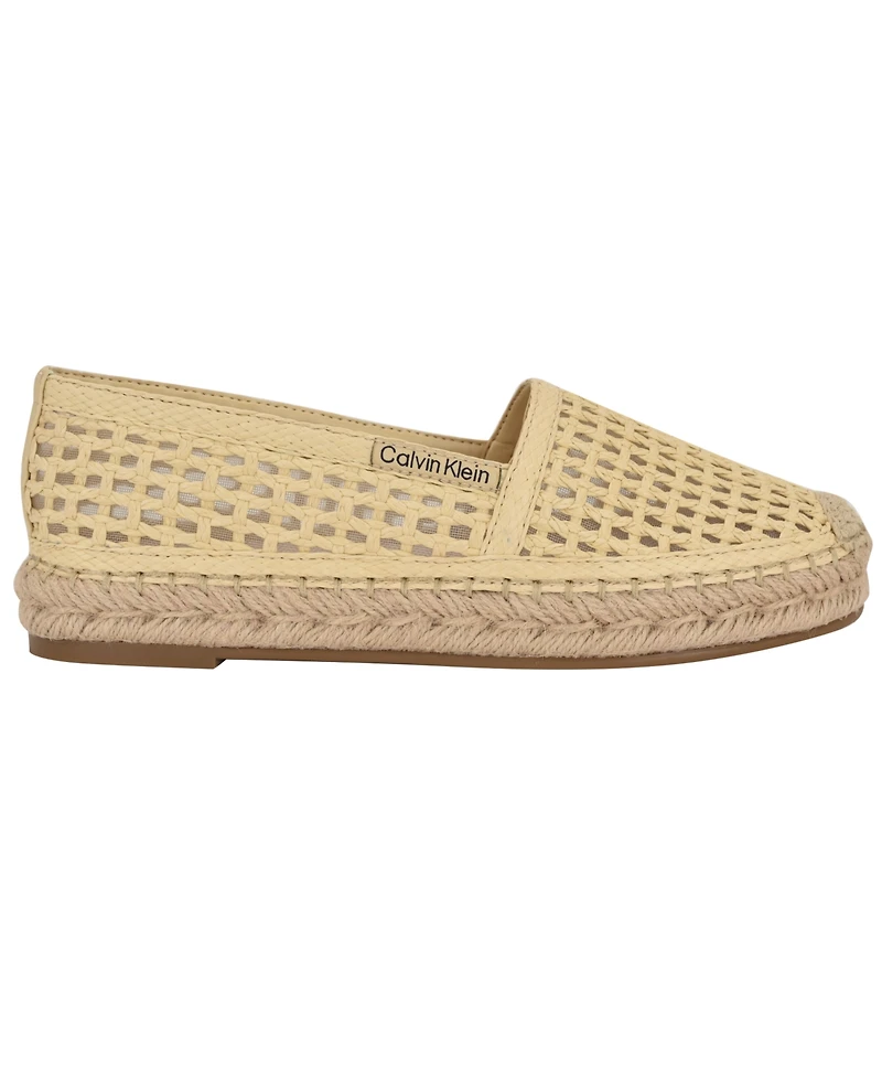 Calvin Klein Women's Presley Woven Slip-On Espadrilles