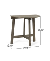 Lovmor Half-round Bistro Table, Grey