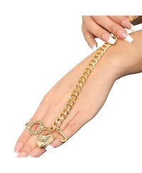 Juicy Couture Toggle Bracelet with Heart Charm