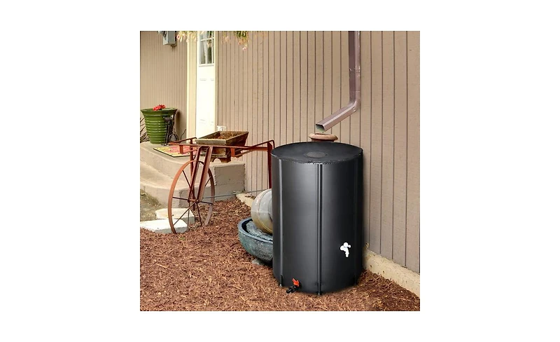 Slickblue Folding Rain Barrel Water Collector for Eco-Friendly and Space-Saving Water Storage