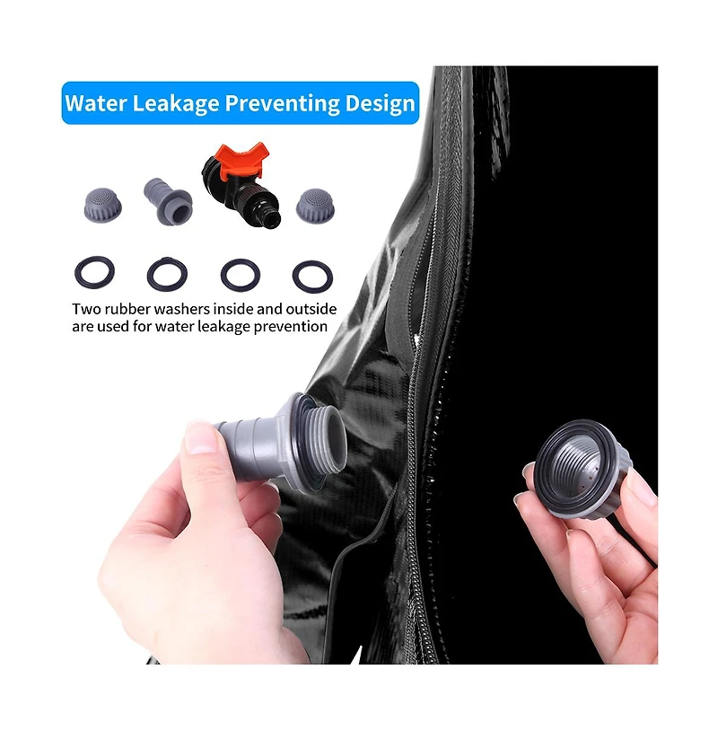 Slickblue Folding Rain Barrel Water Collector for Space-Saving and Efficient Water Storage