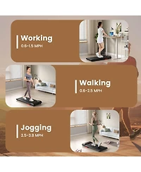 Walking Pad 2.5HP Under Desk Treadmill with Remote Control App-Enabled for Home