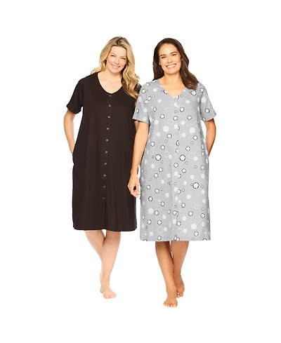 Dreams & Co. Women's 2-Pack Sleepshirt