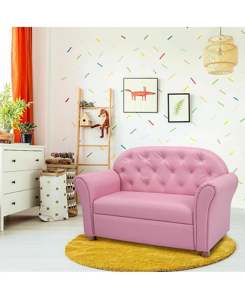 Gouun Kids Princess Armrest Chair Lounge Couch