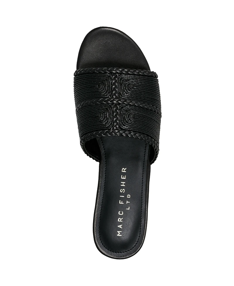 Marc Fisher Ltd Women's Zuri Slip-On Flat Sandals