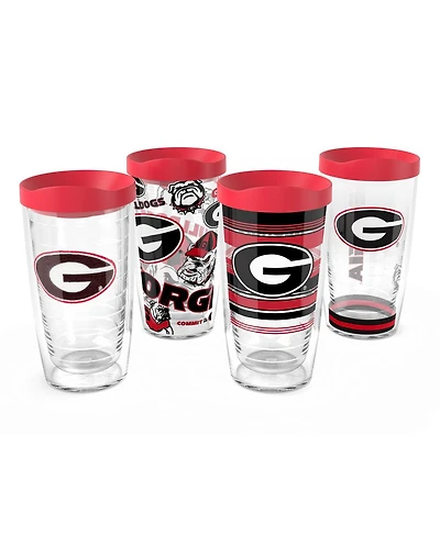 Tervis Tumbler Georgia Bulldogs Four-Pack 16oz. Classic Tumbler Set