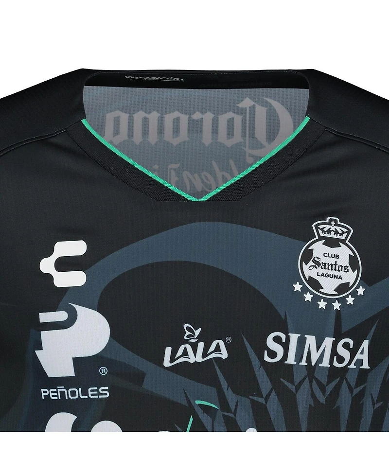 Charly Men's Black Santos Laguna 2024/25 Third Authentic Jersey