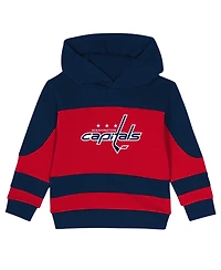 Outerstuff Toddler Navy/Red Washington Capitals Puck Hero Fleece Hoodie and Sweatpants Set