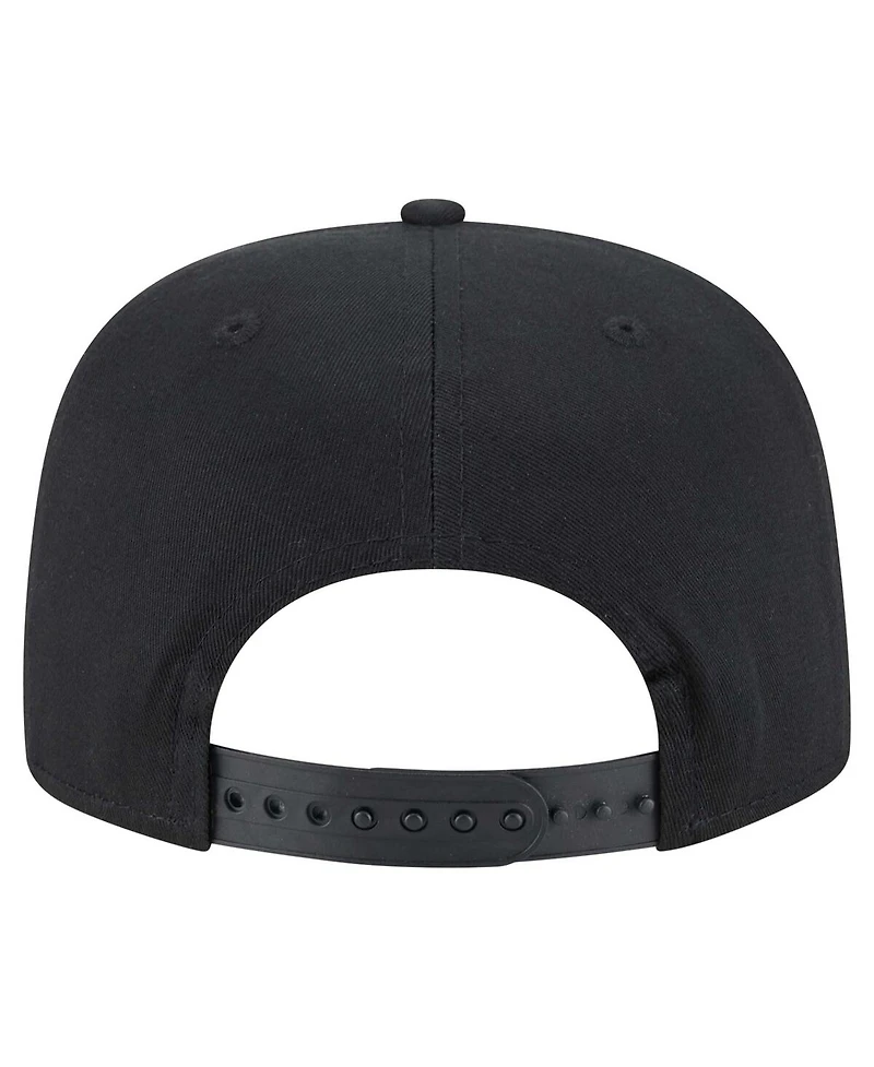 New Era Men's Black New England Patriots B-Dub Golfer Snapback Hat