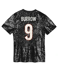 Outerstuff Women's Joe Burrow Black Cincinnati Bengals Player Name Number V-Neck Fashion Jersey