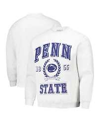 Established & Co. Men's and Women's Ash Penn State Nittany Lions Vintage Crest Pullover Sweatshirt