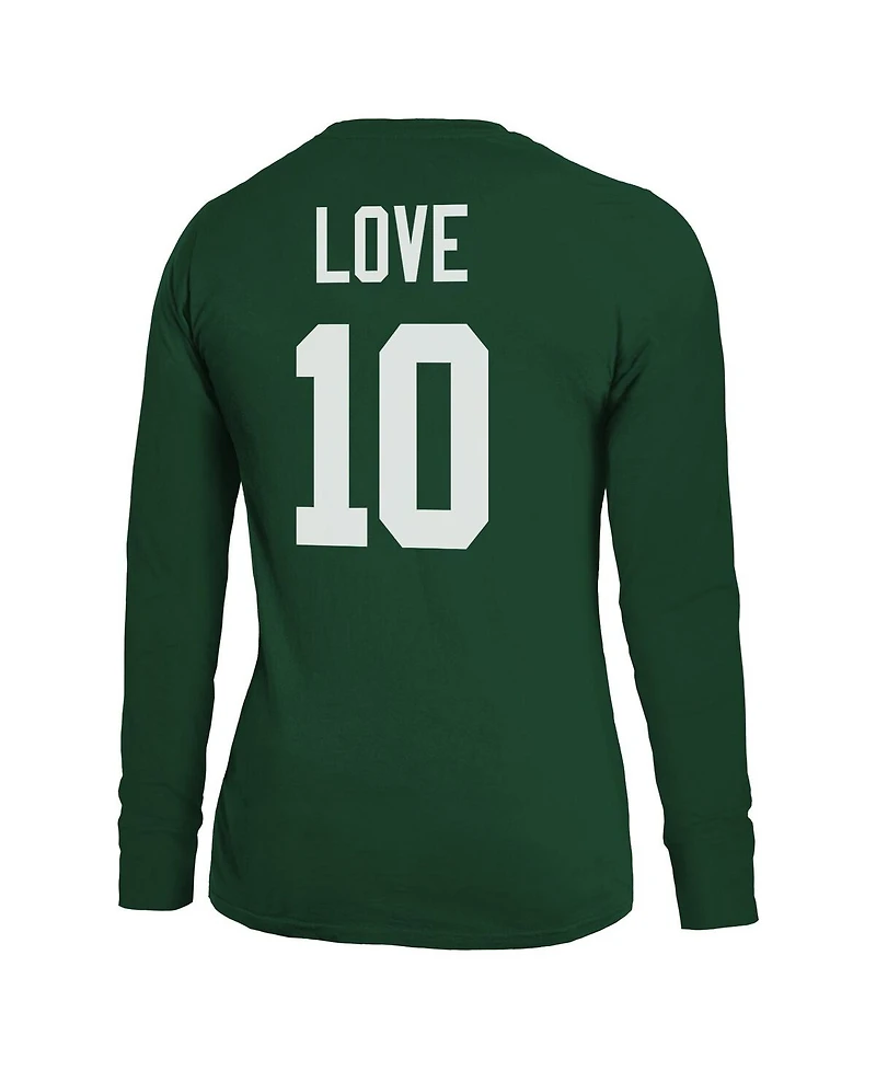 Majestic Women's Jordan Love Green Bay Packers Name Number Long Sleeve T-Shirt