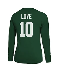 Majestic Women's Jordan Love Green Bay Packers Name Number Long Sleeve T-Shirt