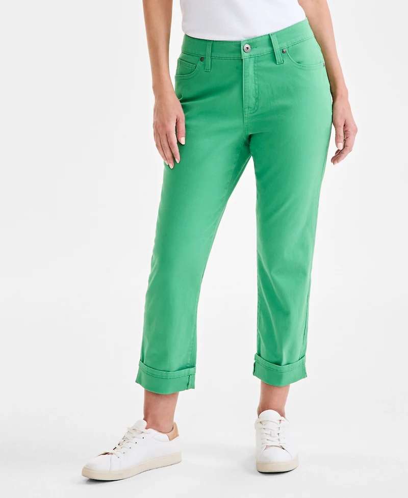 Style & Co Women's Mid-Rise Curvy Capri Jeans, Exclusively at Macy's