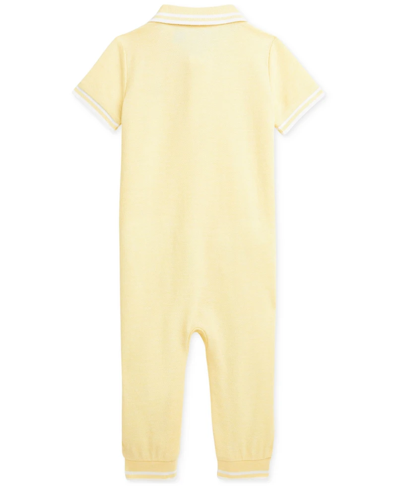 Polo Ralph Lauren Baby Boys Collared Mesh Coverall