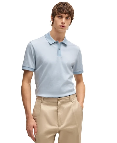 Boss by Hugo Men's Regular-Fit Micro-Pattern Polo