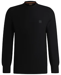Boss by Hugo Men's Logo Patch Regular-Fit Sweater