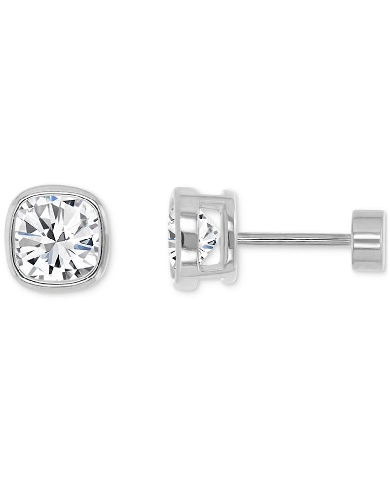 Cubic Zirconia Cushion-Cut Stud Earrings (2-1/2 ct. t.w.) in 14k Gold-Plated Sterling Silver