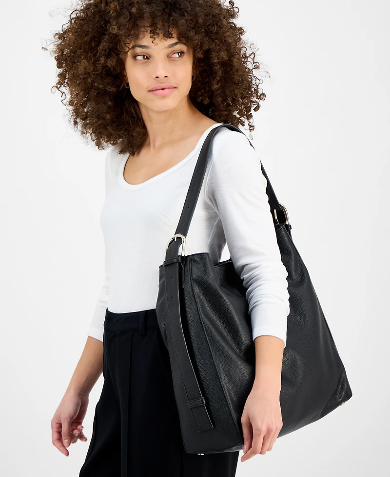 On 34th Somynn Solid Large Handbag