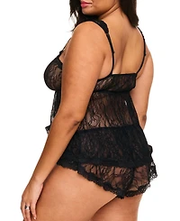 Adore Me Plus Ettie Cami & Shorts Set Lingerie