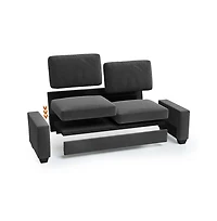 Comfy Couch for Living Room, 83-inch Corduroy Sofa with Removable Cover, 3 Seater Modern Deep Seats Bedroom Apartment Home Office,