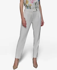 Karl Lagerfeld Paris Women's Pleated Straight-Leg Pants
