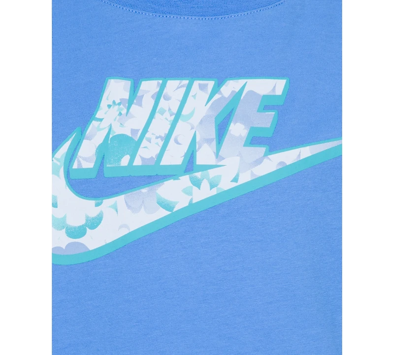 Nike Toddler Girls Flow-Ral Relaxed Blue Beyond T-Shirt