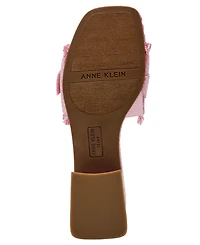 Anne Klein Women's Nahla Embellished Buckle Block Heel Dress Sandals