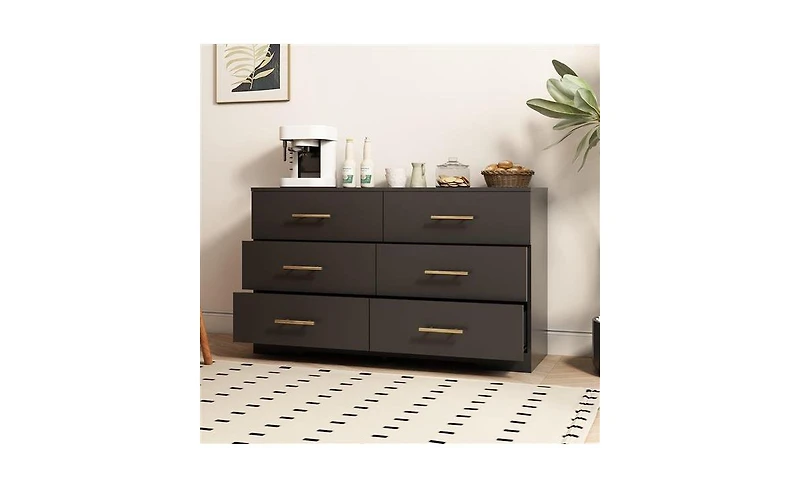 6-Drawer Dresser for Spacious and Organized Bedroom Storage