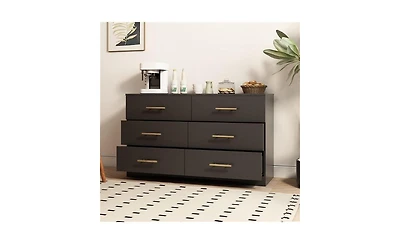 6-Drawer Dresser for Spacious and Organized Bedroom Storage