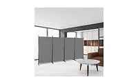 Slickblue Carbon Steel Frame Foldable Screen for Privacy and Versatile Room Partition