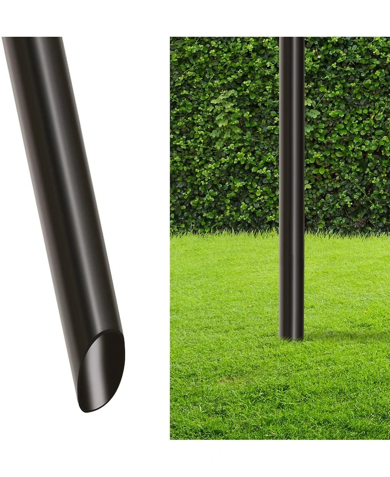 Sorbus 4 Pack 5ft Outdoor Metal Patio Torches - Includes Fiberglass Wick and Snuffer Cap