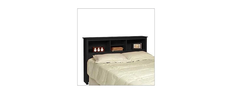 Storage Headboard for Bed with Shelves – Organizer Headboard for Bedroom with Built-In Display and Storage Compartments