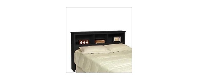 Storage Headboard for Bed with Shelves – Organizer Headboard for Bedroom with Built-In Display and Storage Compartments